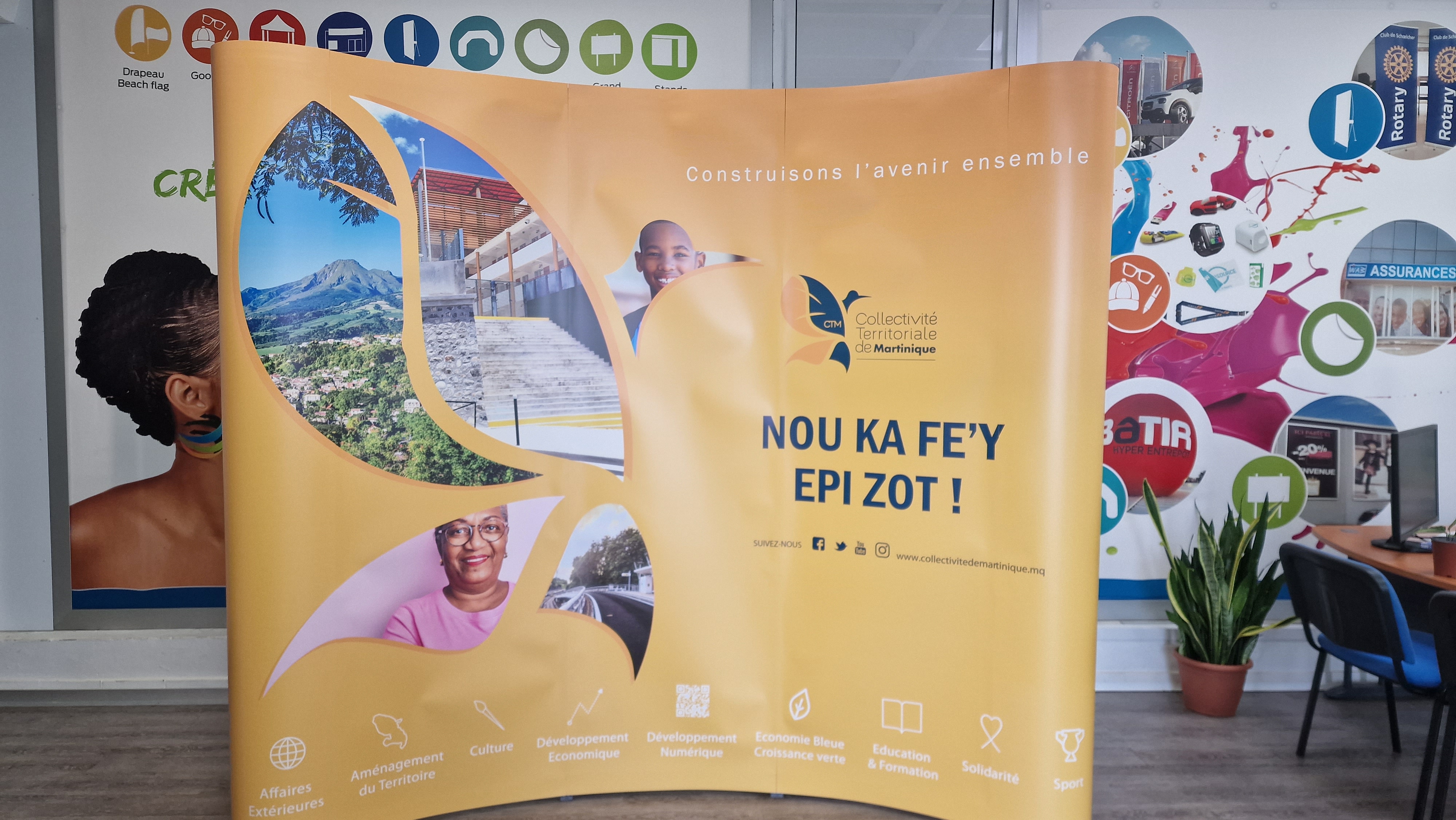 Stand courbe CTM — Collectivité Territoriale de Martinique