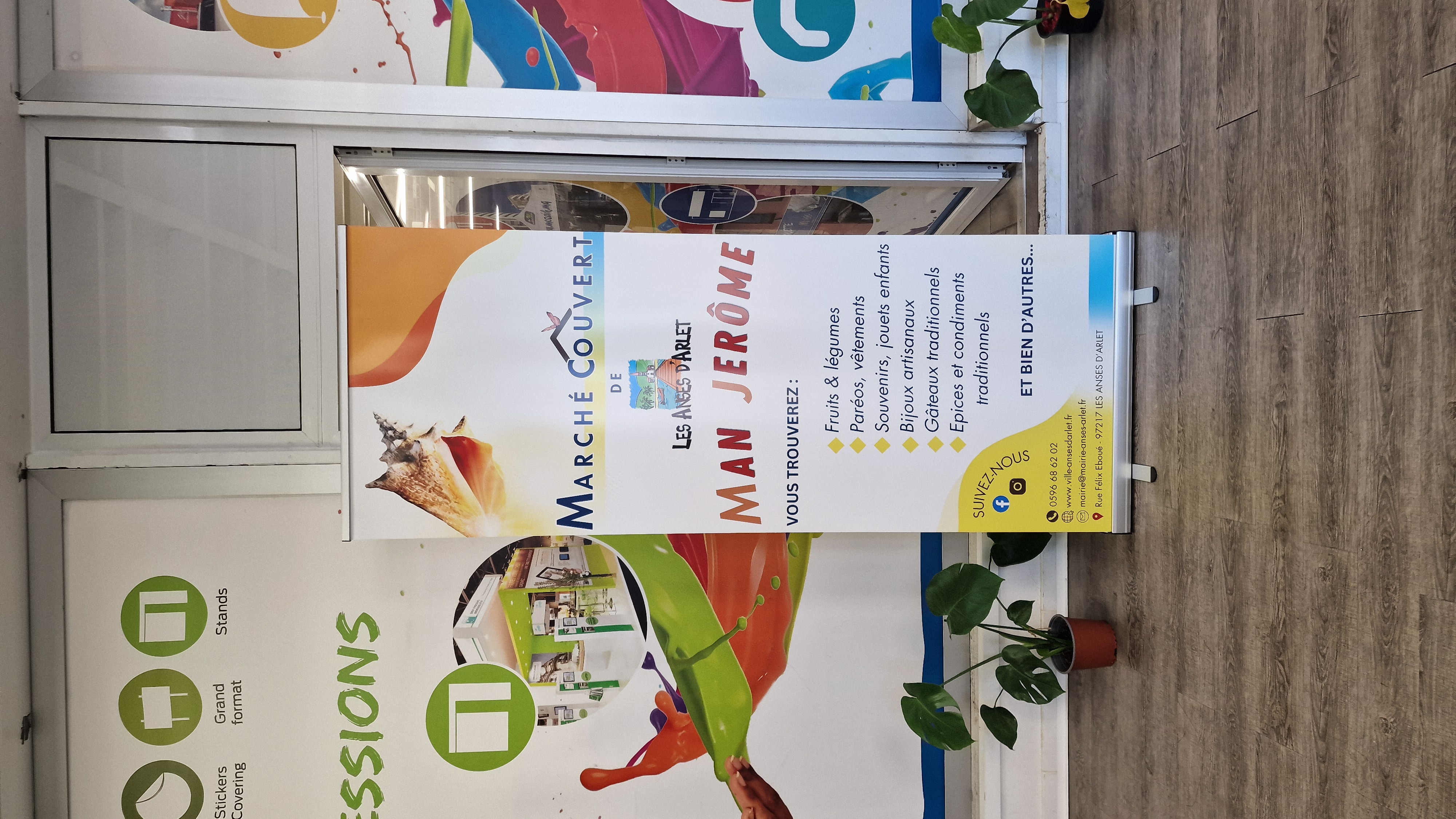 Roll-up Marché Couvert Man Jérôme