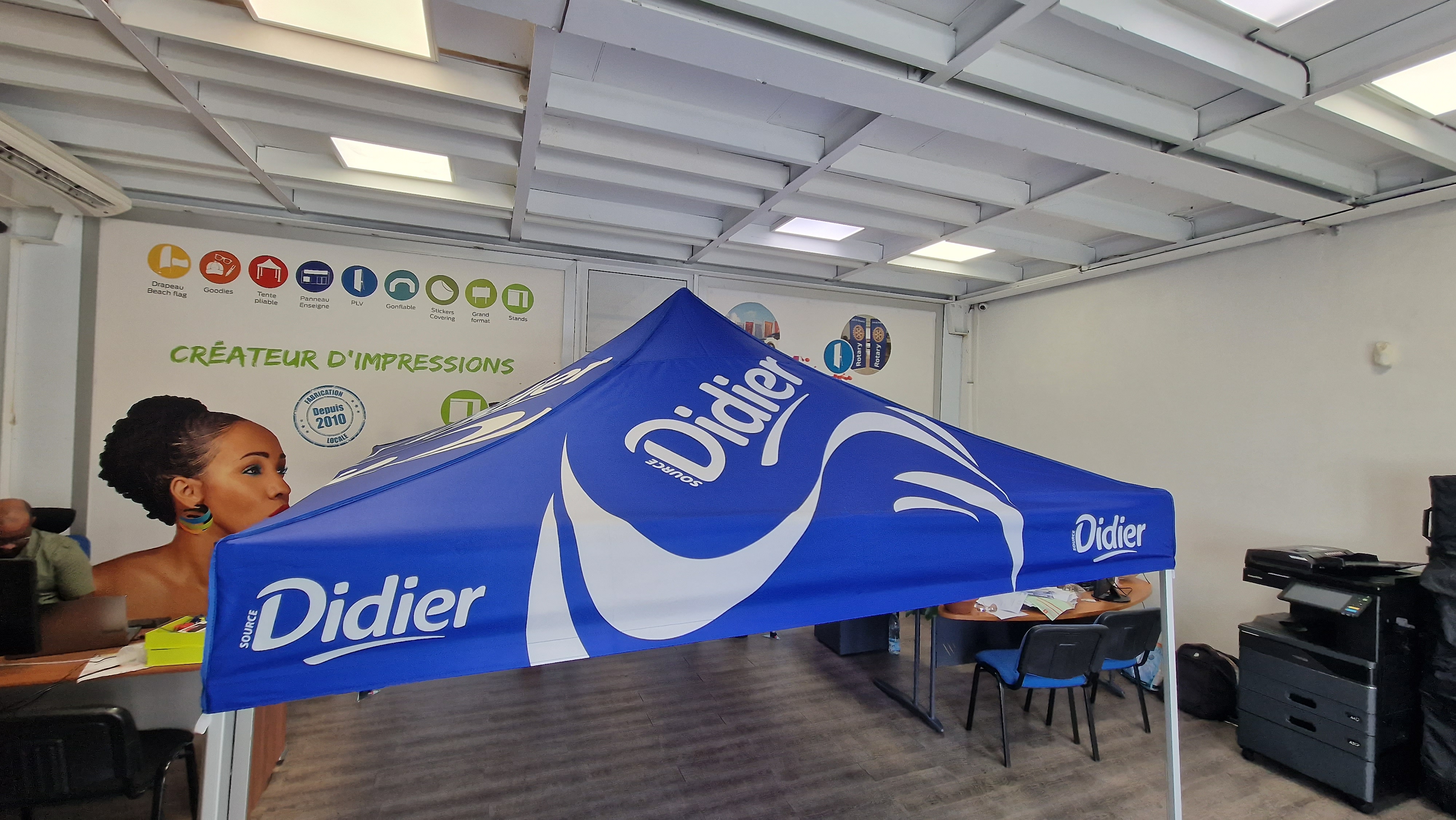 Tente pliable Didier bleu