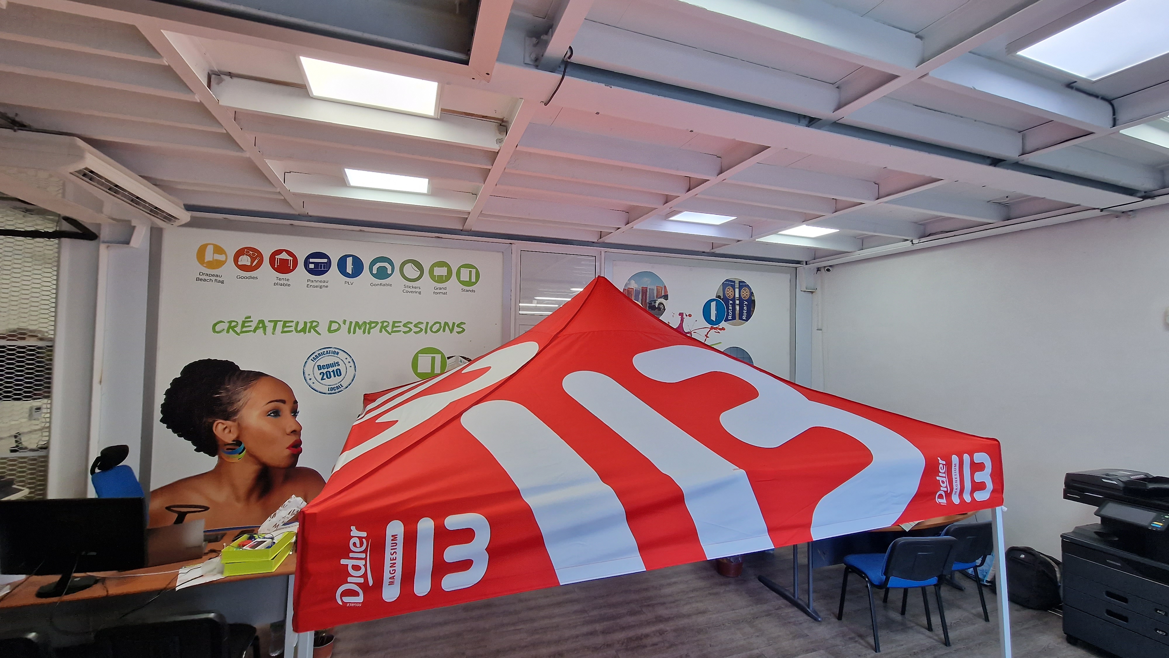 Tente pliable Didier rouge